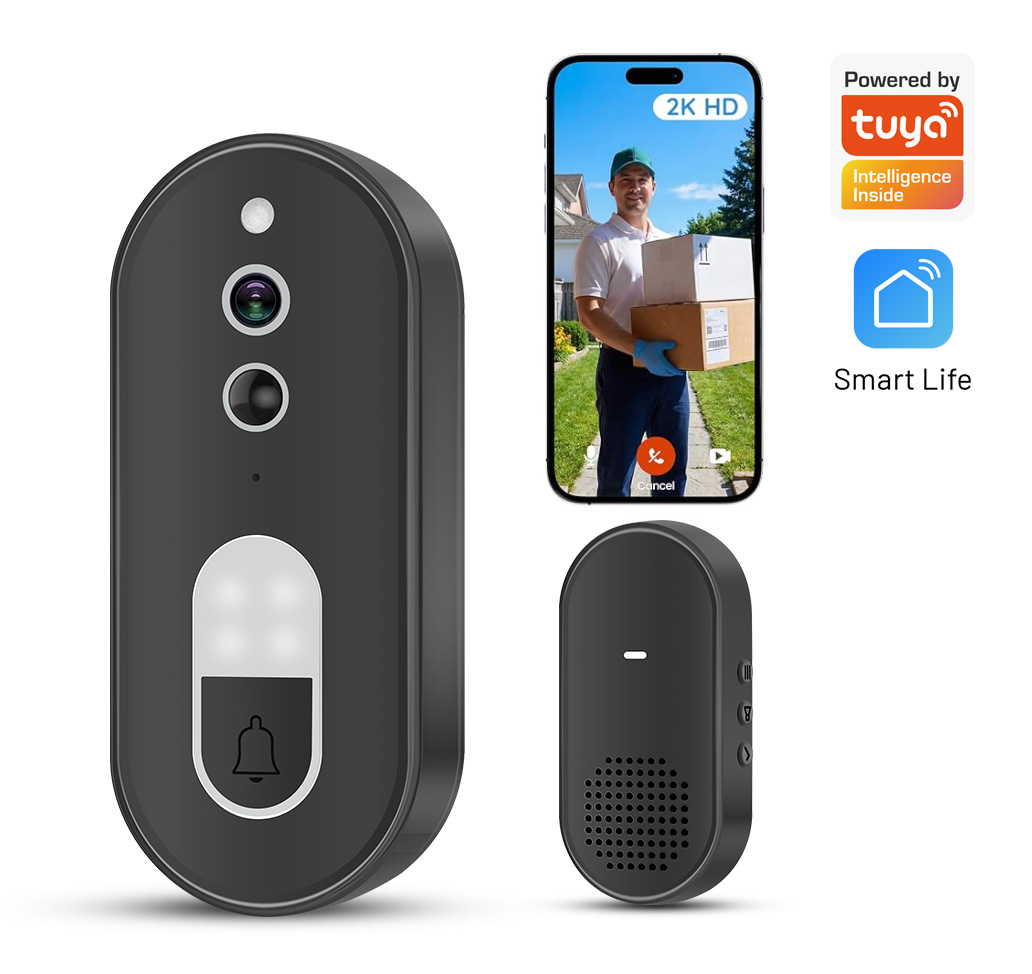 Home Security Doorbell Camera - Tuya 1080P HD Draadloze WiFi Video