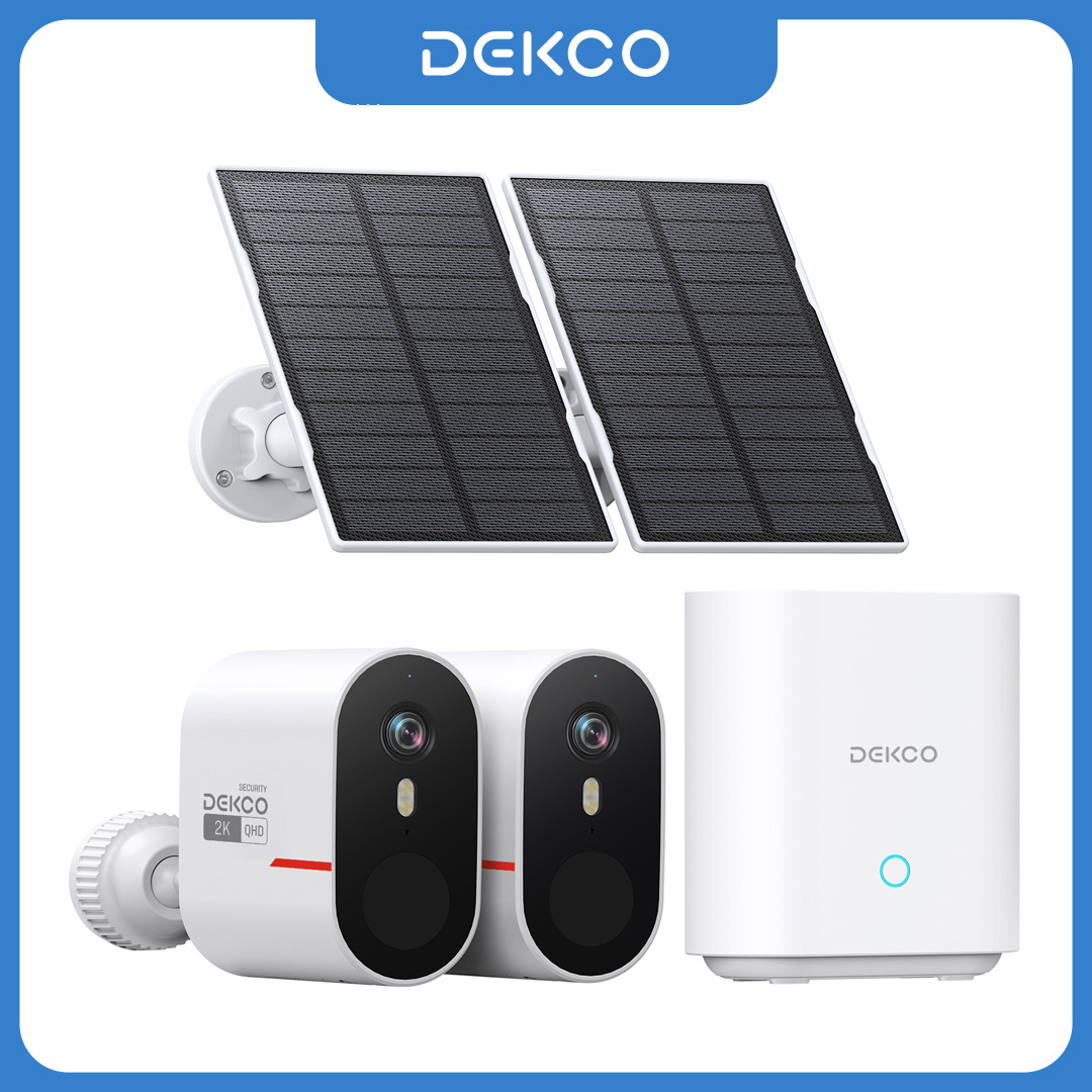 Home Security And Camera Systems - Dekco 3MP WiFi Solar Camera Systeem
