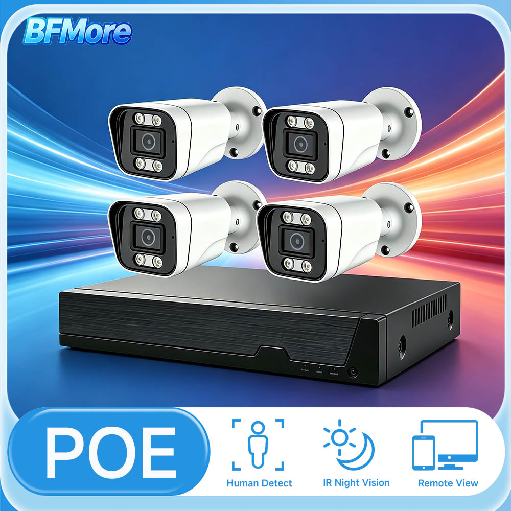 Home Security Video Recording Systems - BFMore 8MP 4K Ai Menselijke detectie