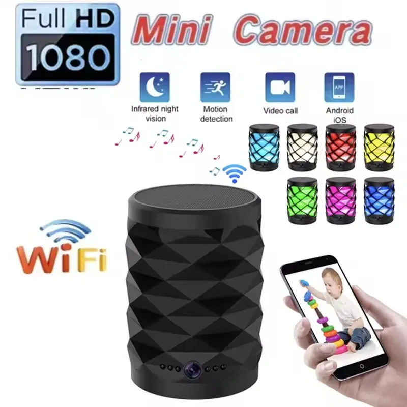 Home Security Flood Lights - HD Mini Wifi-camera Bluetooth-luidspreker Huisbeveiliging Toezicht