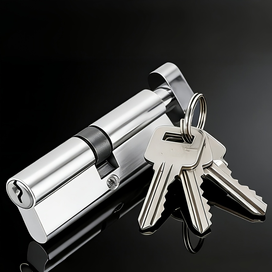 Home Security Safe - 1-delige deurgreepslotcilinder, wordt geleverd met 3