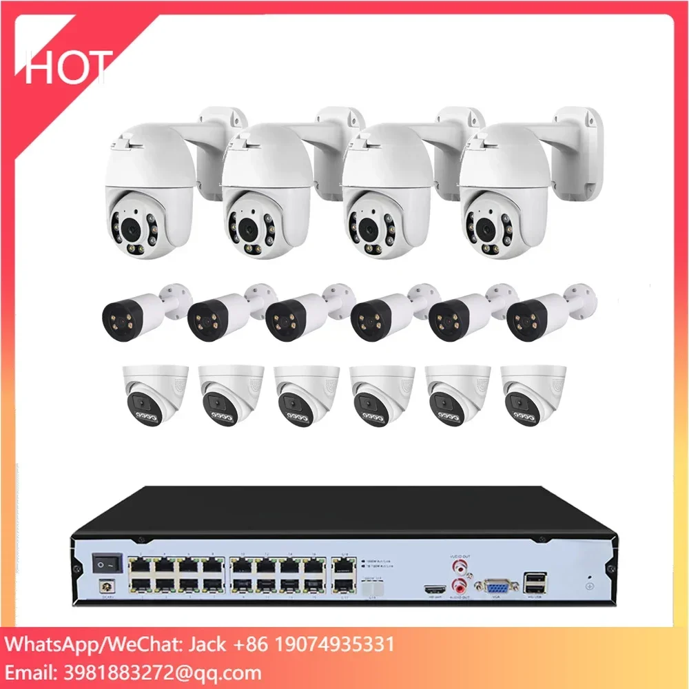 Home Security Video Recording Systems - 8MP 4K Ai Gezichtsdetectie Beveiligingscamerasysteem POE