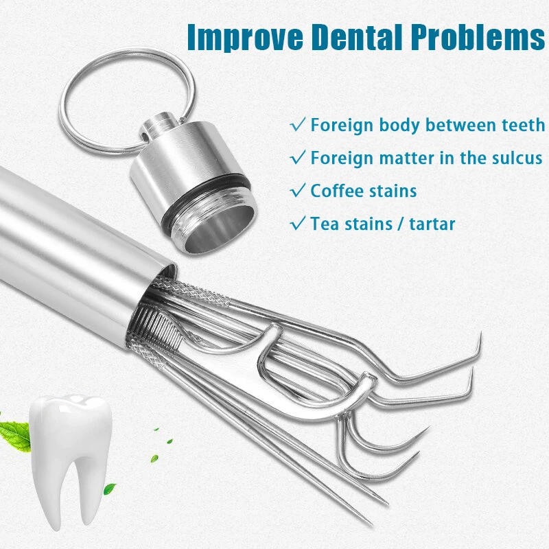Lock Picking Set - 3/4/5/7pcs Draagbare Rvs Tandenstoker Flossen Set