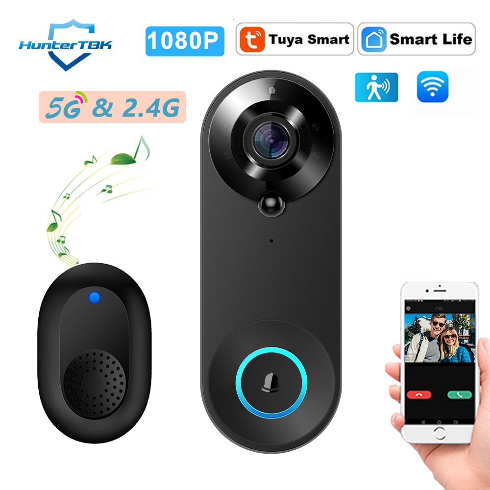 Home Security Doorbell Camera - 5G 2.4G WiFi Video Deurbel 1080P