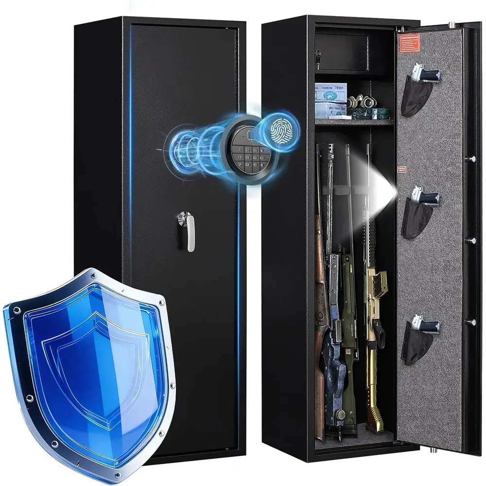Home Security Safe - Biometrische vingerafdrukskluis - Opslag voor 8-10