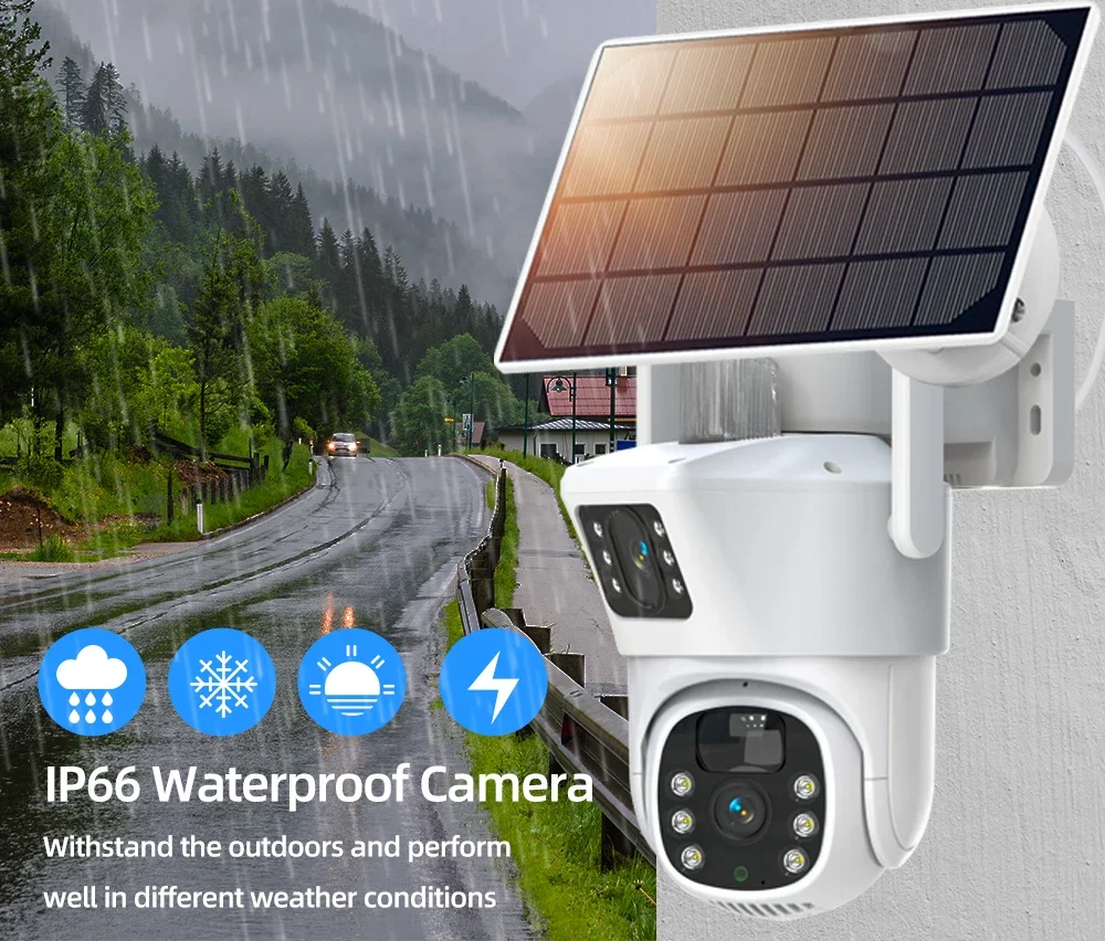 4K 8mp Dual Lens Wifi Solar Cc - Home Security Panel recensie en prijs