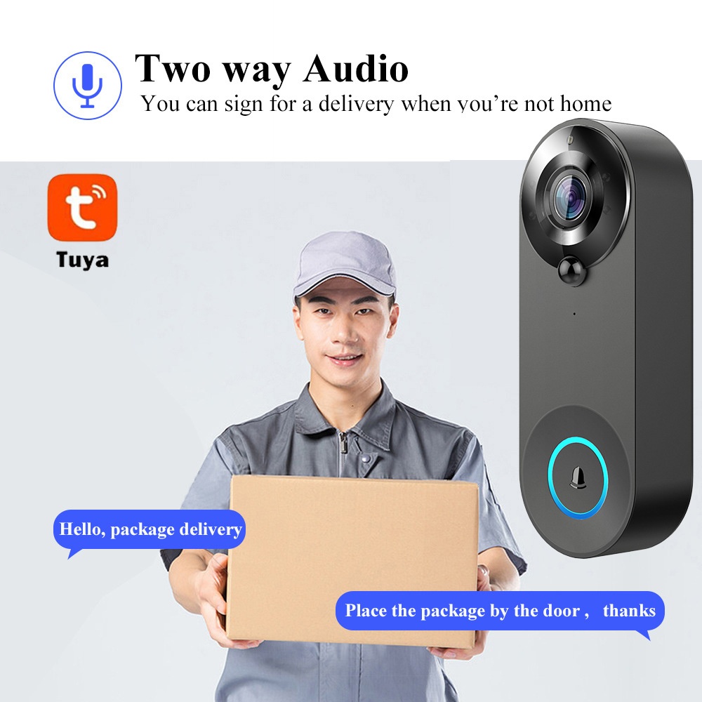 Tuya 1080P Draadloze WIFI Deur - Home Security Doorbell Camera recensie en prijs