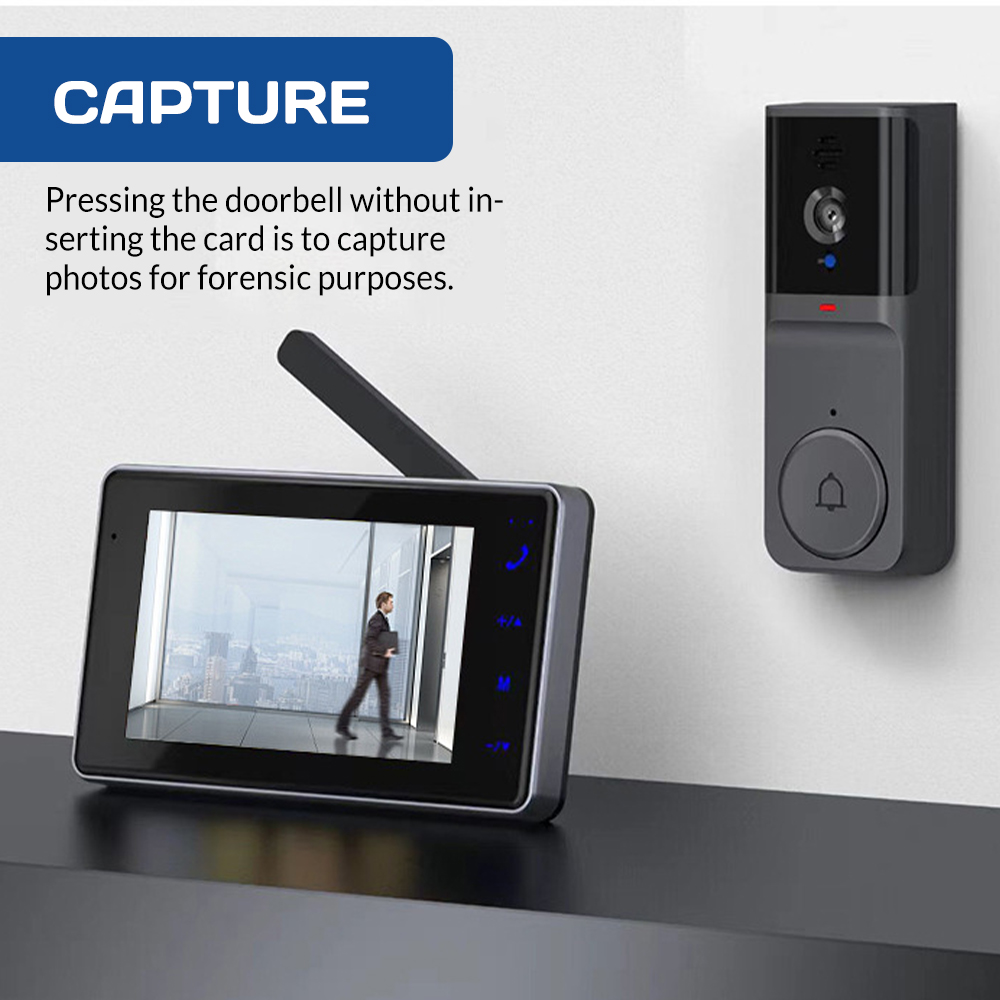 4,3-inch HD IPS-scherm Draadlo - Home Security Doorbell Camera recensie en prijs