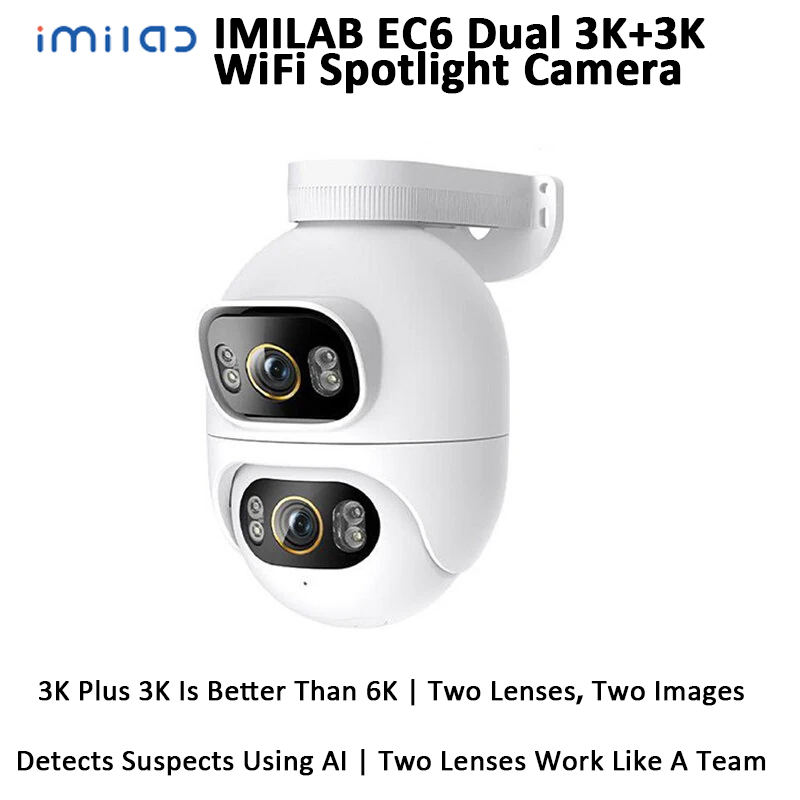 IMILAB EC6 Dual 3K + 3K WiFi H - Home Security Flood Lights recensie en prijs