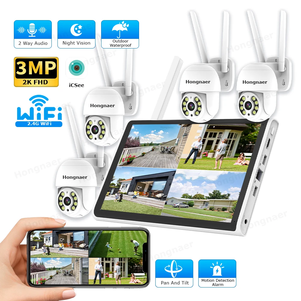 2026 Hongnaer 3MP 4-kanaals Wi - Home Security And Camera Systems recensie en prijs