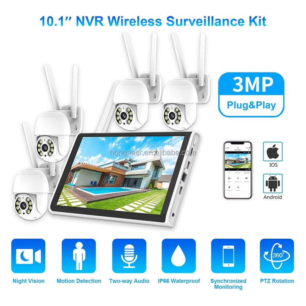 2026 Hongnaer 3MP 4-kanaals Wi - Home Security And Camera Systems recensie en prijs