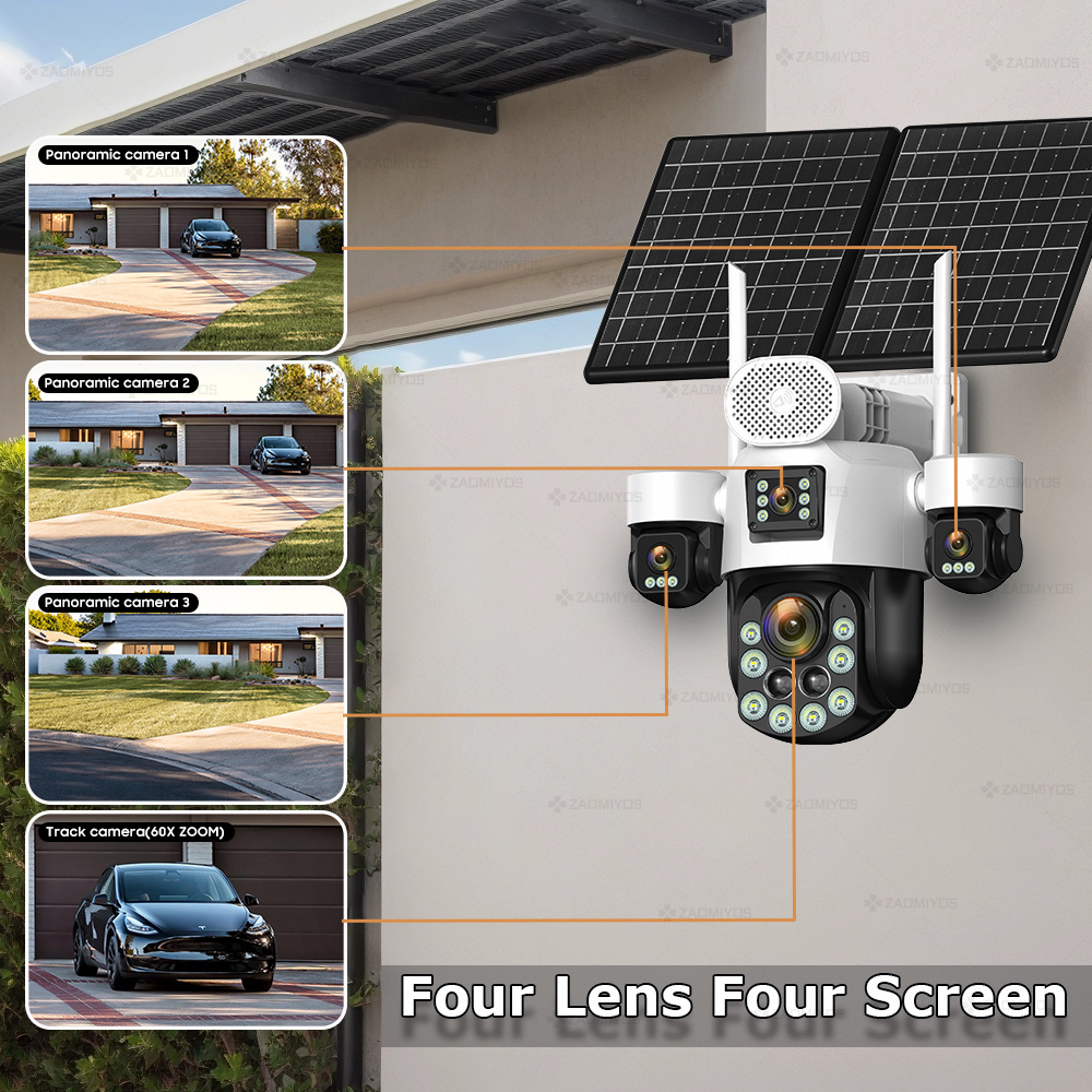 4-lens buitencamera 360° °   S - Home Security Group recensie en prijs