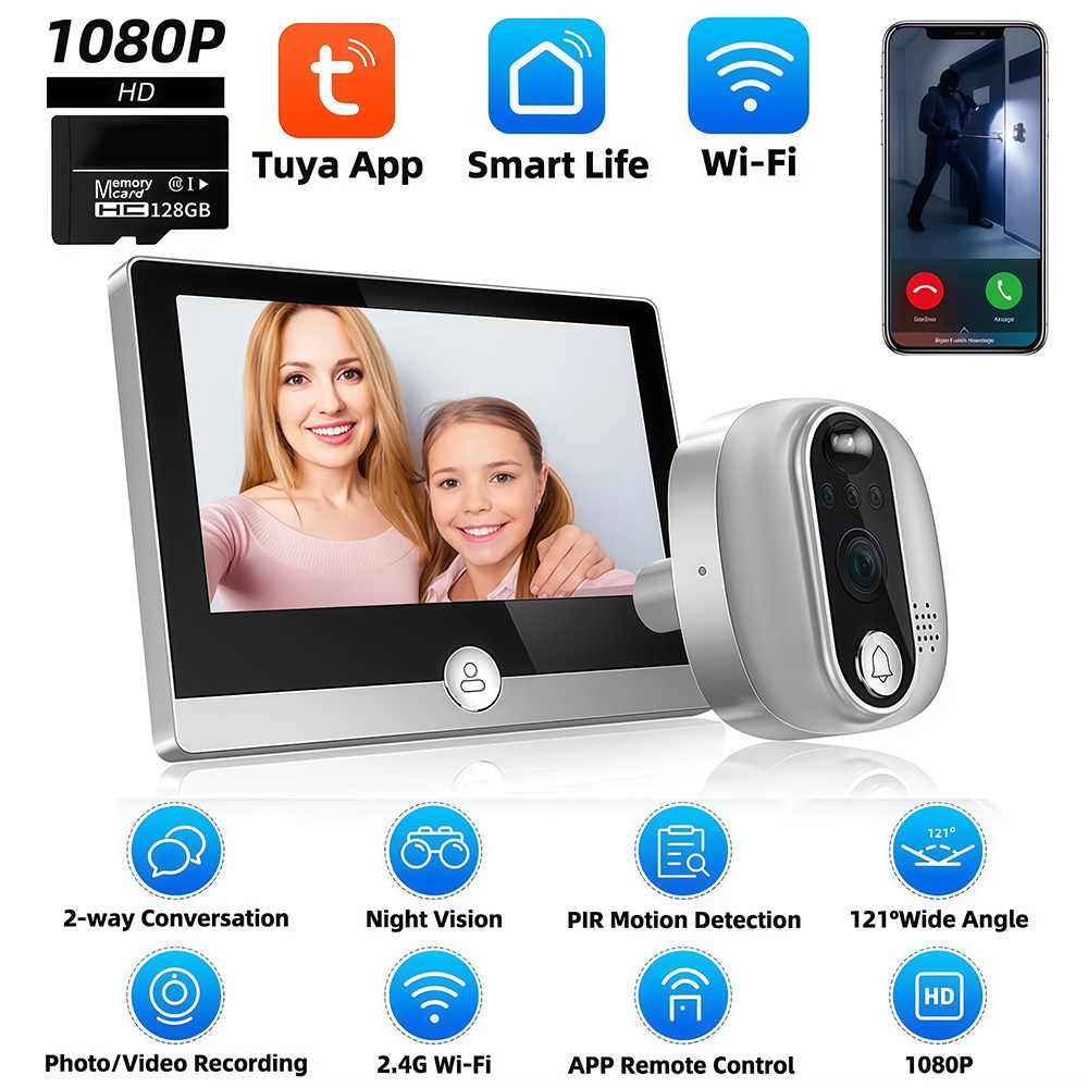 Tuya 1080P WiFi Deurbel Camera - Home Security Doorbell Camera recensie en prijs