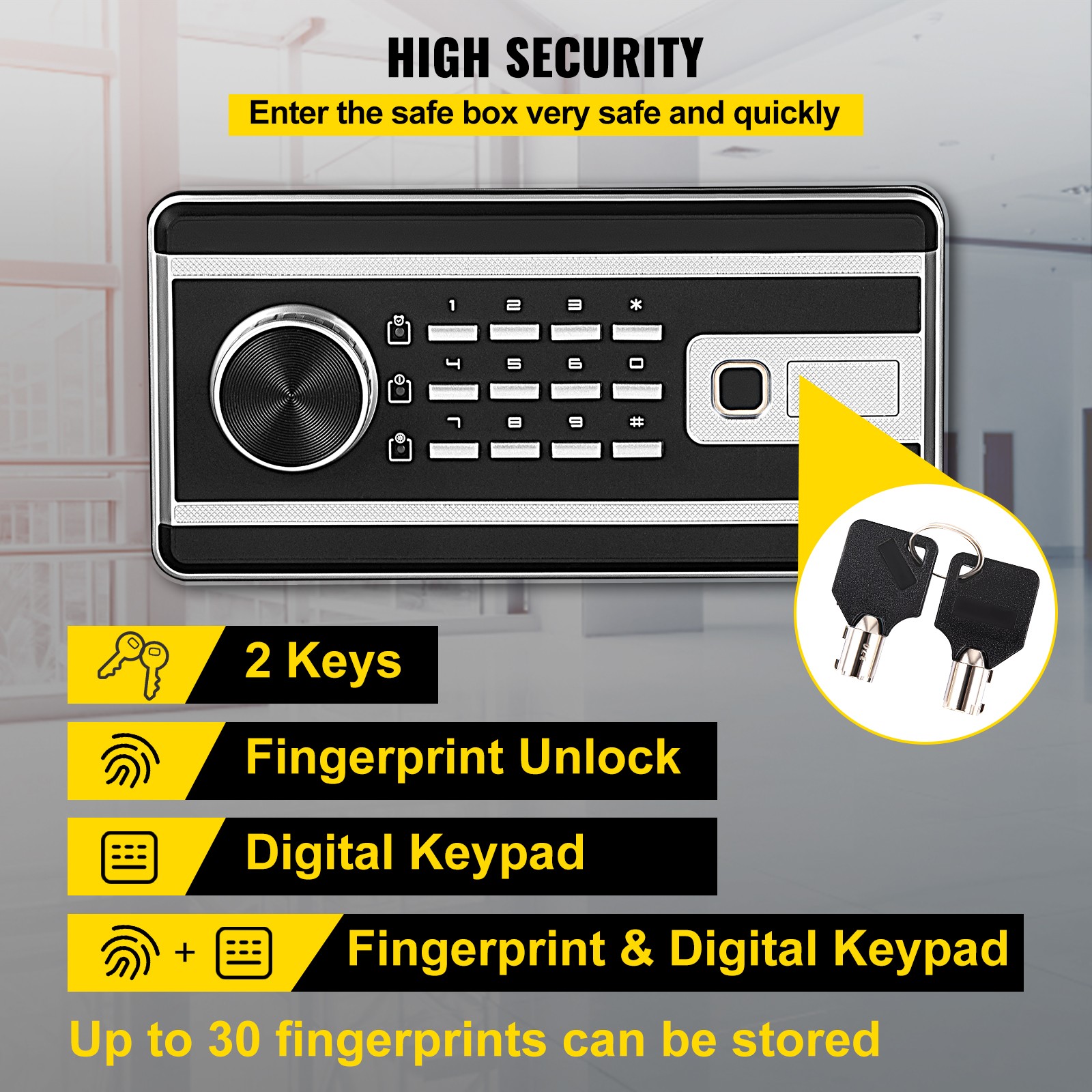 Kluisslot Beveiliging 2,1 kubi - Home Security Safe recensie en prijs