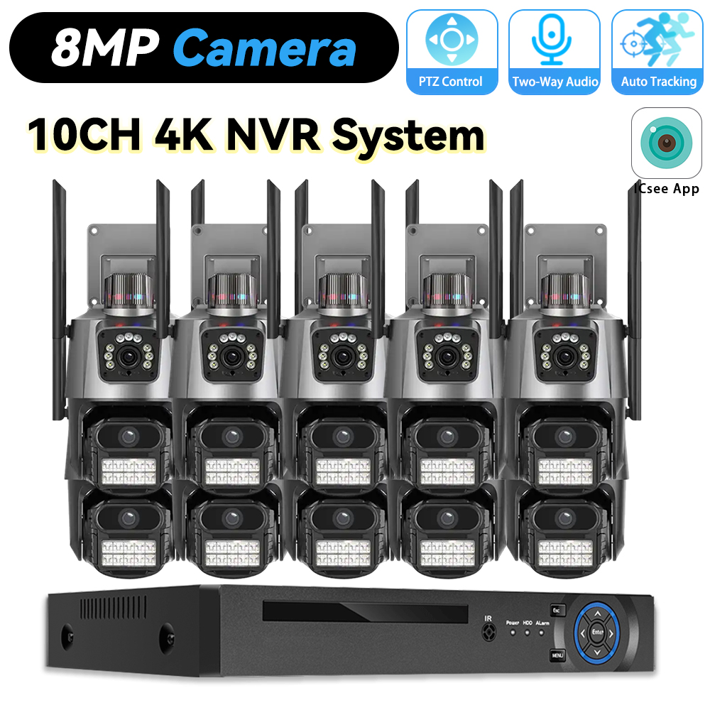 10CH POE NVR 8MP 4K PTZ Beveil - Home Security Video Recording Systems recensie en prijs