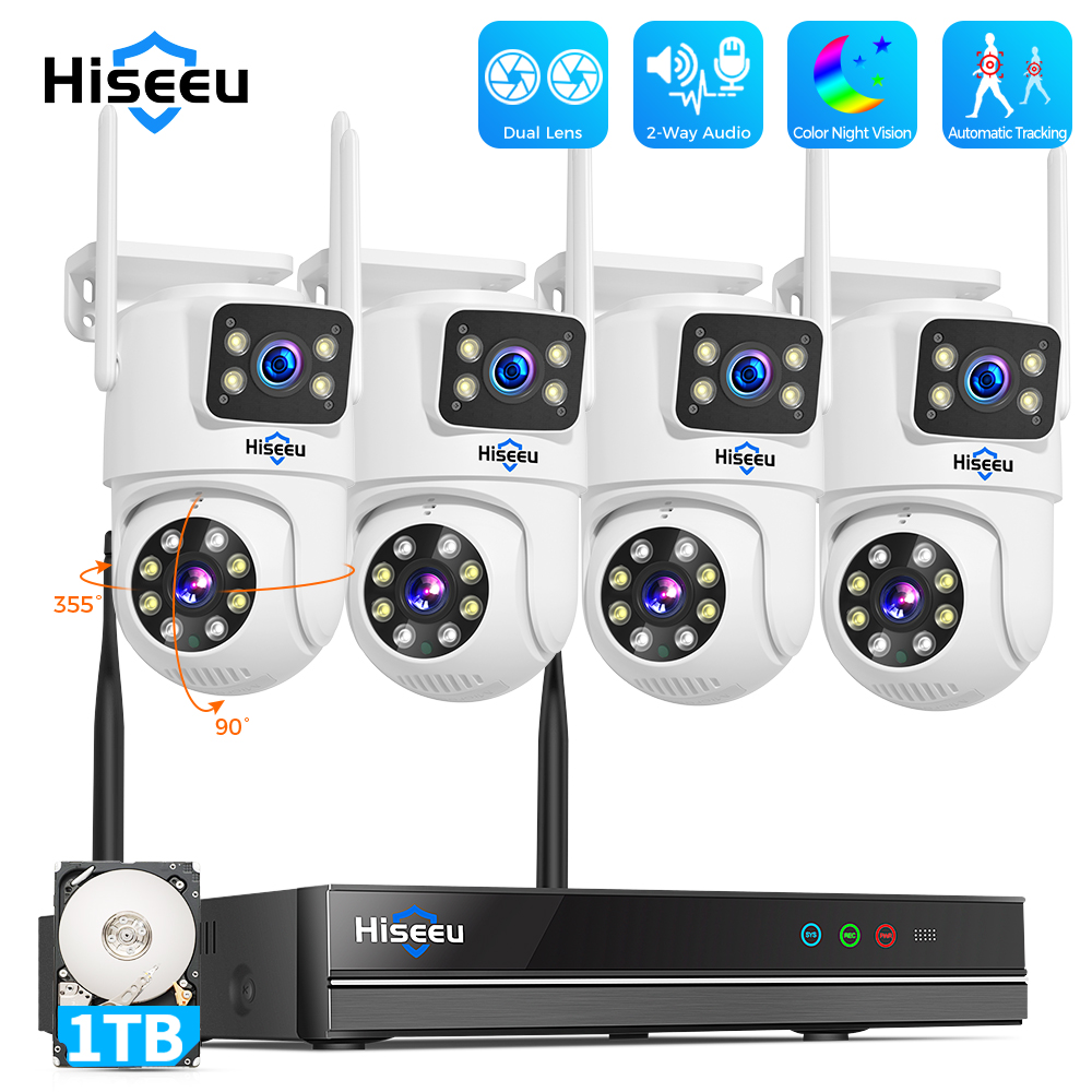 Hiseeu 6MP WiFi Dual Lens Came - Home Security Panel recensie en prijs