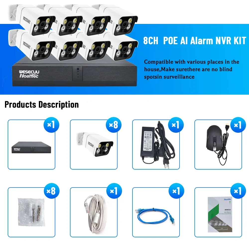 Fabrikant 5mp 4k 8mp 4 8 16 Ka - Home Security And Camera Systems recensie en prijs