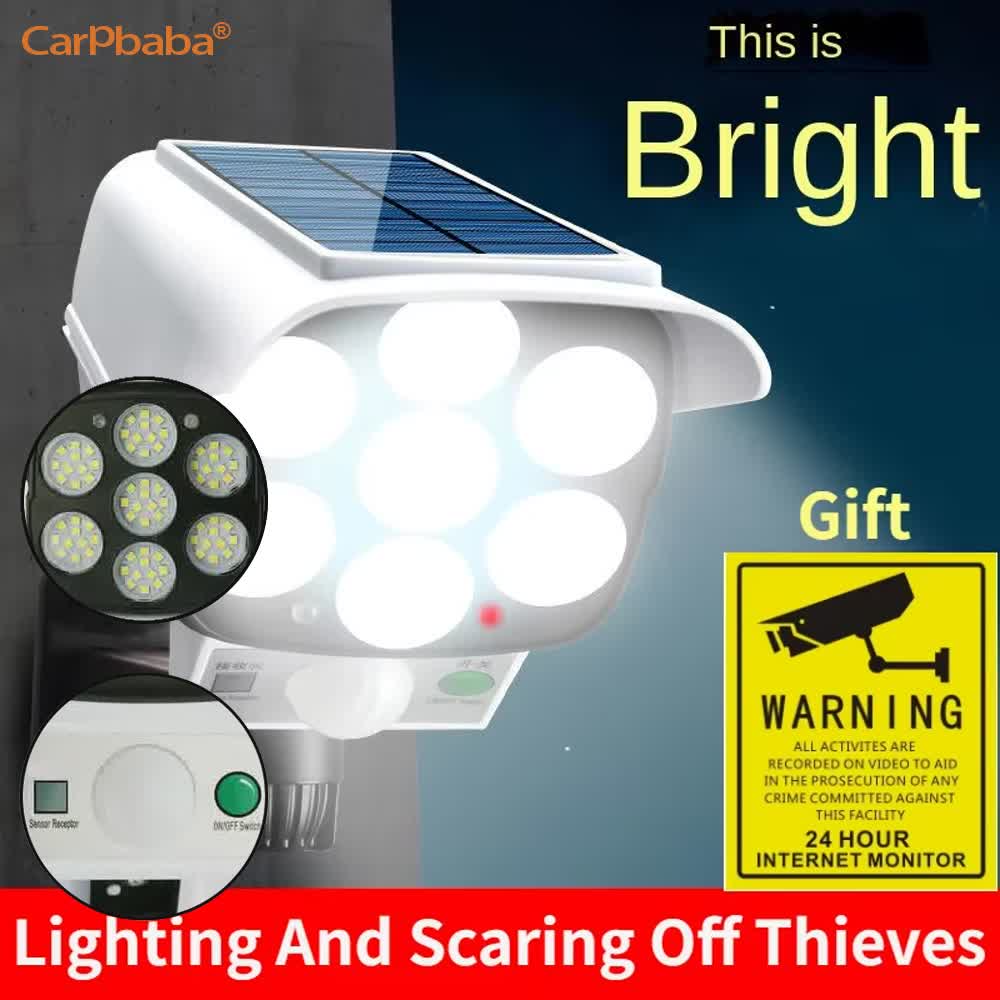 Outdoor Solar Light Bewegingss - Home Security Flood Lights recensie en prijs