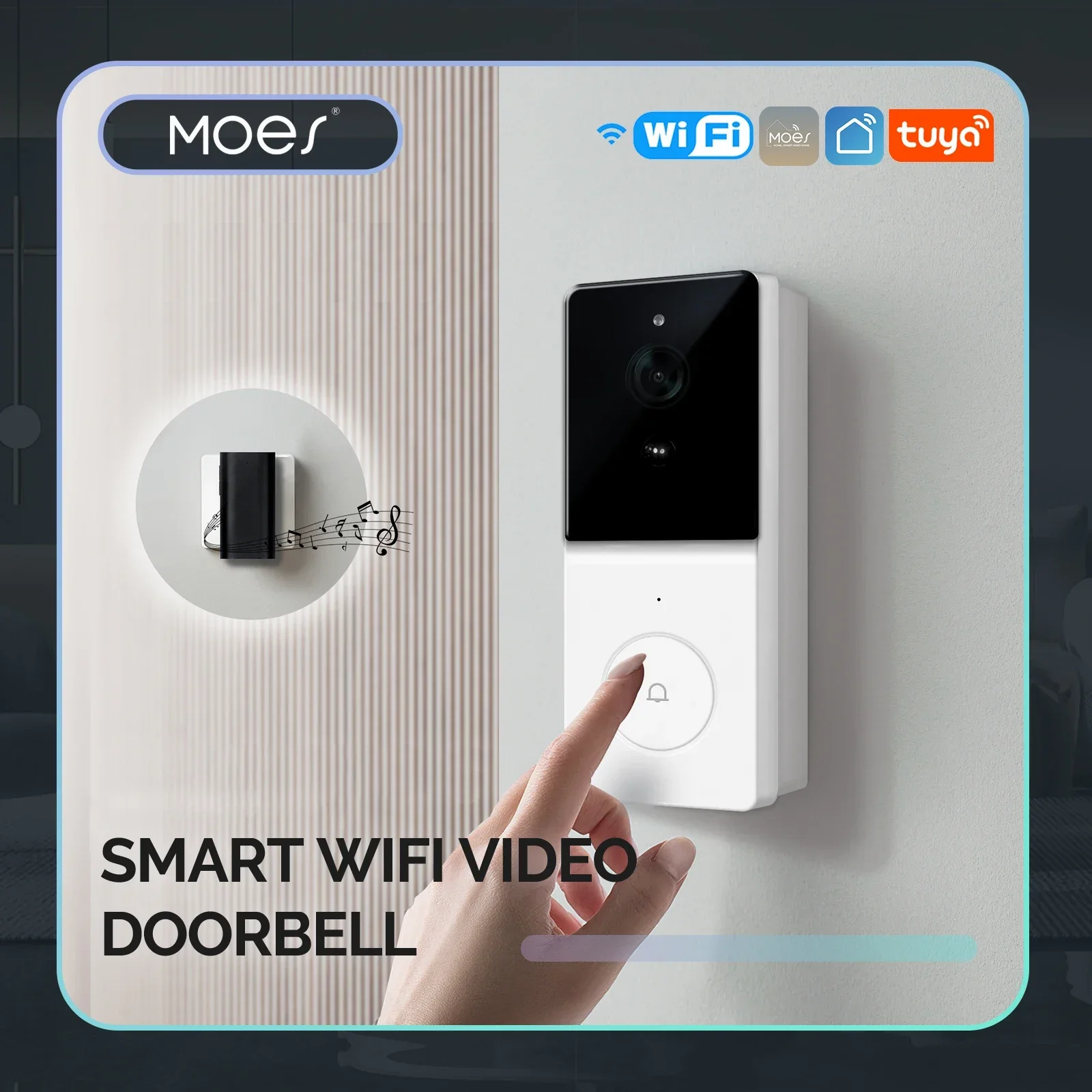 MOES Tuya Smart WiFi-videodeur - Home Security Doorbell Camera recensie en prijs